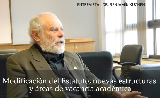 El rector de la Universidad Nacional de San Juan, Dr. Benjamín Kuchen
