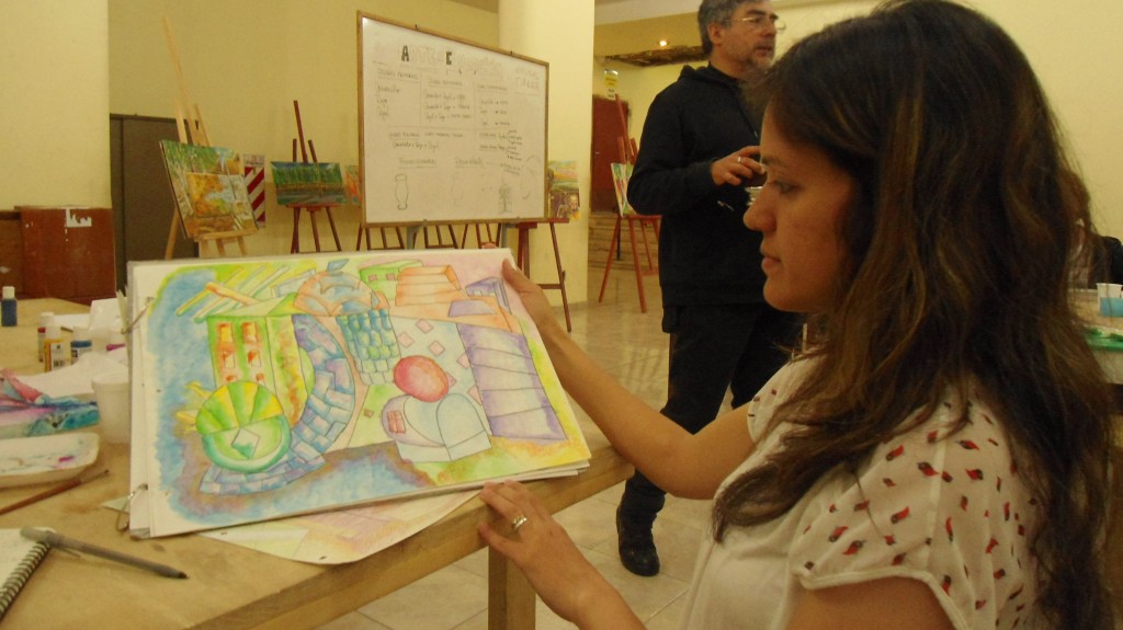 Johanna Trigo Taller de Arte en la UNSJ